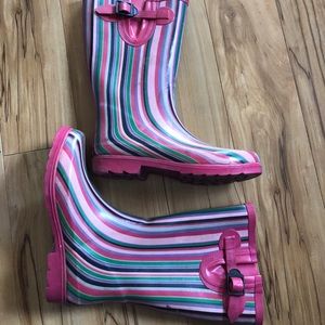 Ranger Rain Boots - Rainbow striped!